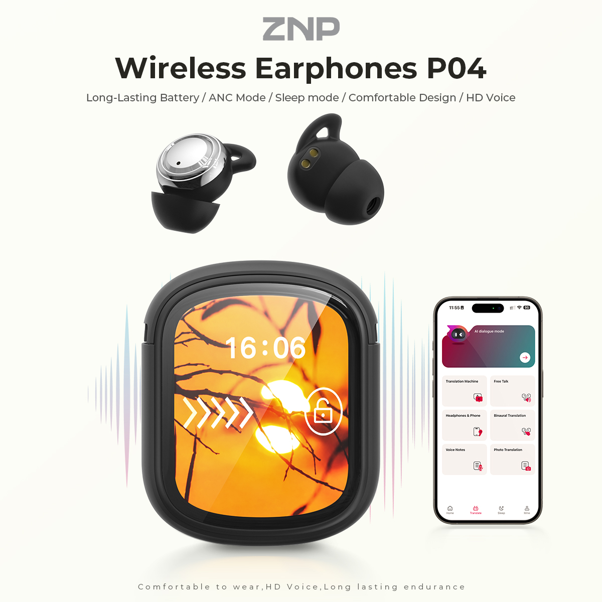 ZNP P04 Sleeping Aid Earbuds A - Headphones Wireless 评论和价格