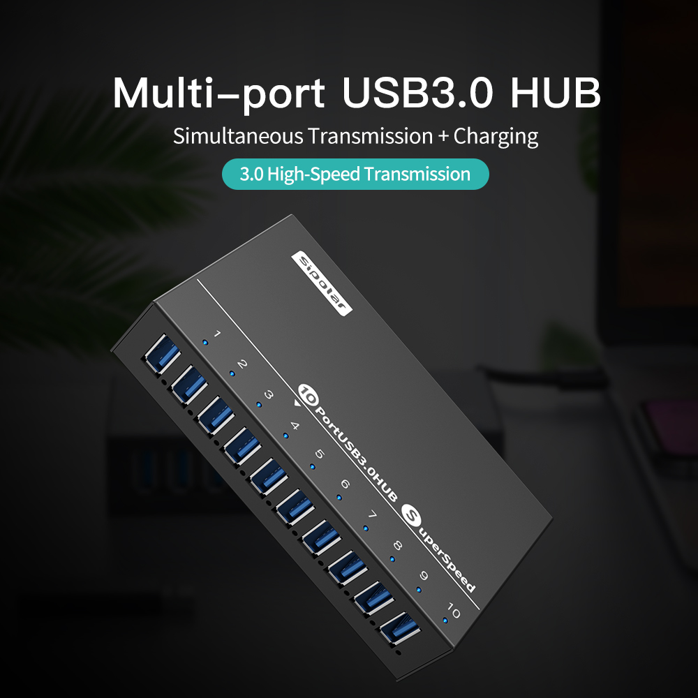 A103 Sipolar  10 Port   Usb Hu - Usb Hub 评论和价格