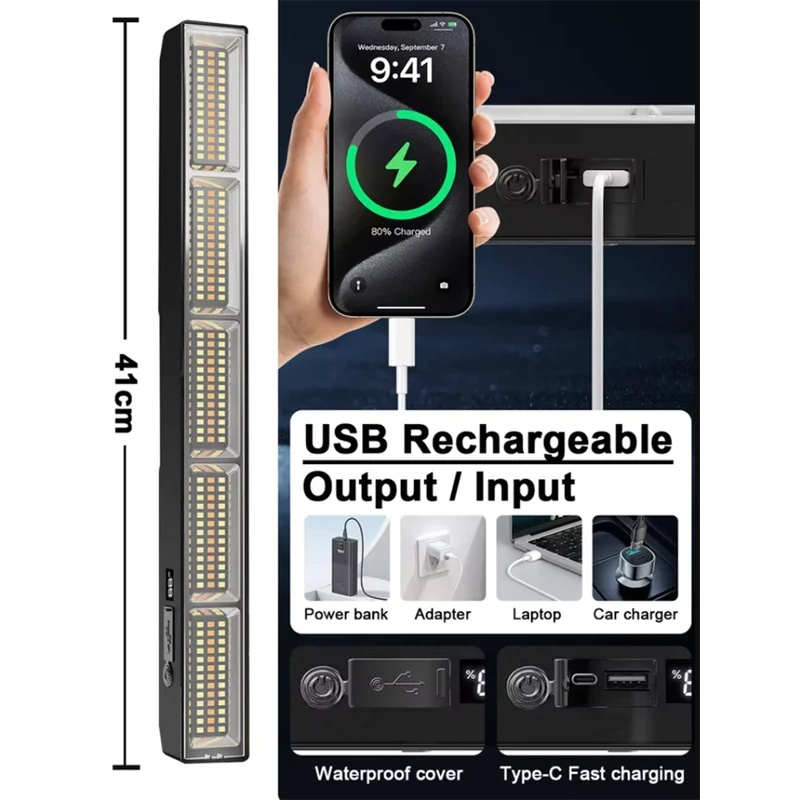 41cm Magnetic LED Work Light B - Power Bank 评论和价格