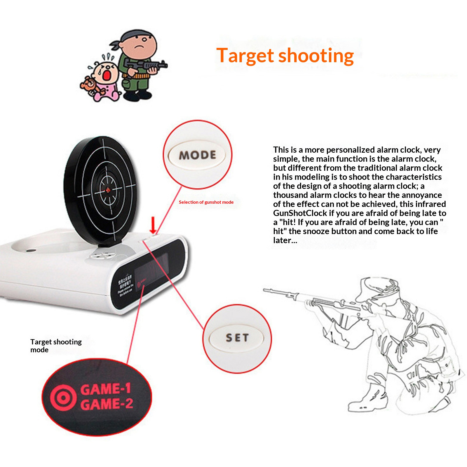 Electronics Desk Clock Creativ - Electronics Gadgets For Gift 评论和价格
