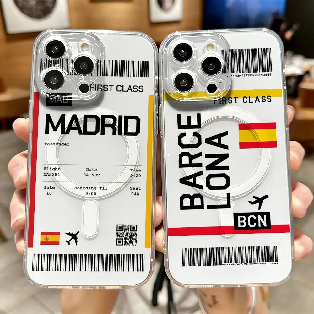 Travel Plane Ticket Spain Phon - Wireless Charger 评论和价格