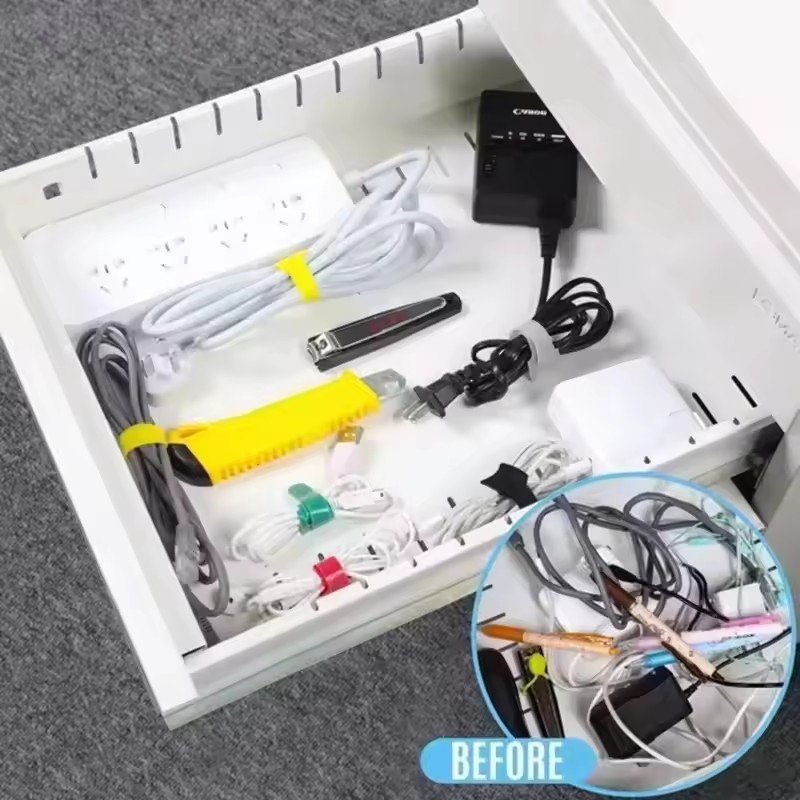 10/30/50Pcs Reusable Hook And  - Cable Organizer 评论和价格