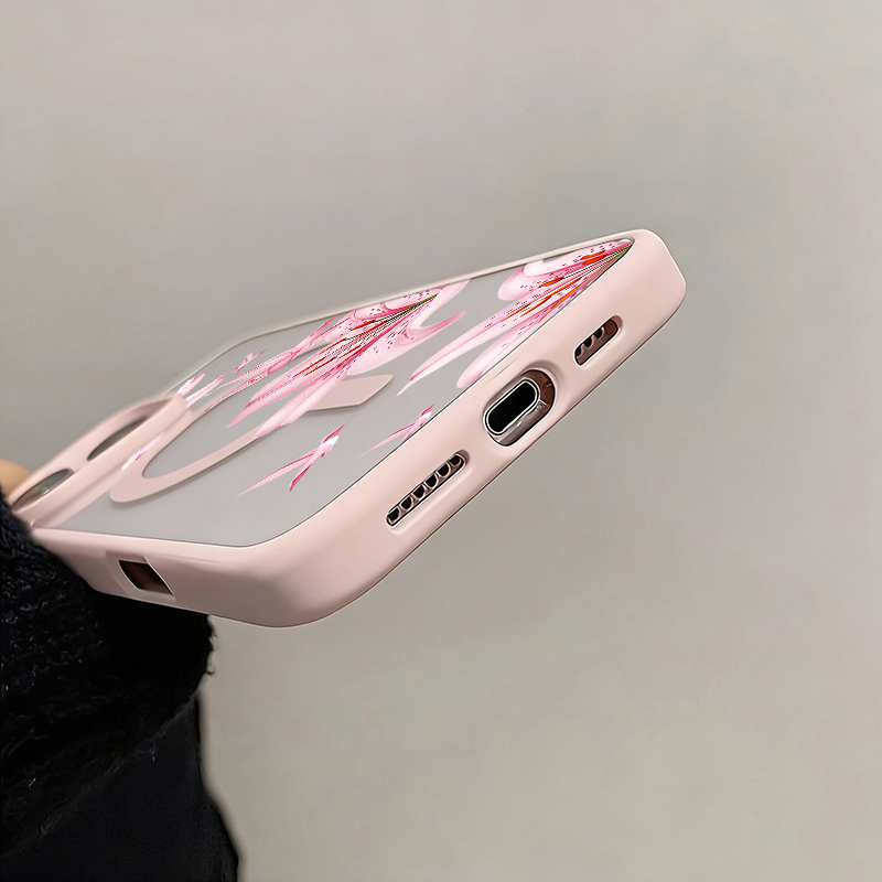 Pink Flower And Birds Magnetic - Wireless Charger 评论和价格